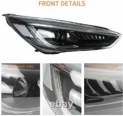 For Ford Focus Headlights 15-17 MK3 ST Head Lamps With Sequential Indicator LED