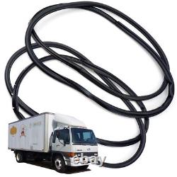 For Hino Hithech 1989 1998 00 02 Front Lh+Rh Weatherstrip Door Rubber Seal Black