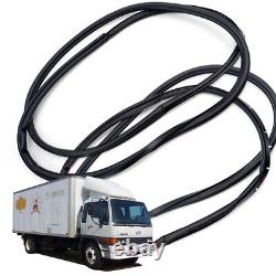 For Hino Hithech 1989 1998 00 02 Front Lh+Rh Weatherstrip Door Rubber Seal Black