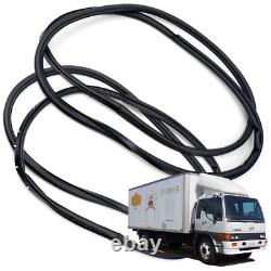 For Hino Hithech 1989 1998 00 02 Front Lh+Rh Weatherstrip Door Rubber Seal Black