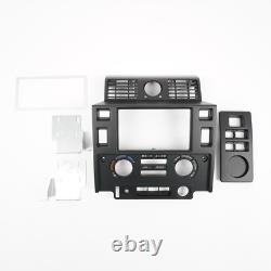 For Land Rover defender 2007+ stereo double din Matte Black mounting kit UK