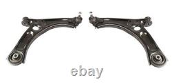 For Vw Caddy 10-15 Two Front Lower Wishbone Suspension Arms Bushes & Ball Joints