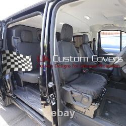 Ford Transit Custom DCIV Front & Rear Seat Covers (2023 Onwards) Black 275 131