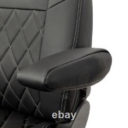 Ford Transit Custom Front Seat Covers Leatherette (2024 Onwards) Black 1118