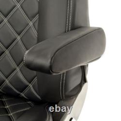 Ford Transit Custom Front Seat Covers Leatherette Tailored (2013-2023) Black 889