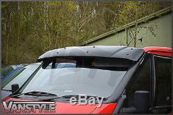 Ford Transit Mk6 00-07 Black Solid Sunvisor Sun Visor Wind Deflector Tourneo