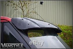 Ford Transit Mk6 00-07 Black Solid Sunvisor Sun Visor Wind Deflector Tourneo