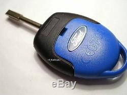 Ford Transit Mk7 3 Button Blue Remote Key Fob, 2006-2014, Original And New