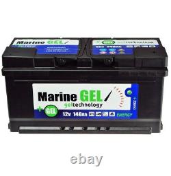 GEL-Batterie 140Ah Marine Bootbatterie Boot 12V Wartungsfrei Batterie Gelbatter