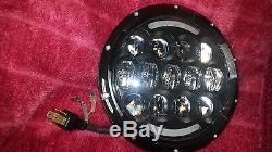 GQ MQ Y60 PATROL 2X 7'' 105W LEGAL Round LED DRL+TURN Headlights