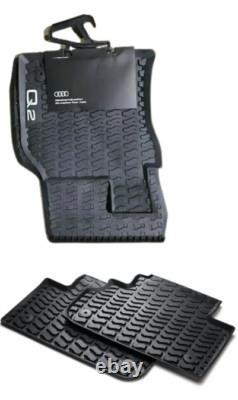 Genuine Audi Q2 2017-On rubber all-weather floor mats