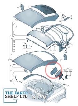 Genuine Audi Tt Mk2 Roadster Rear Soft Roof Top Trim Left N/s Passenger Side New