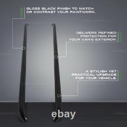 Gloss Black Stainless Side Bars Guard Rails For Vw Transporter T5 T5.1 Lwb 03-15