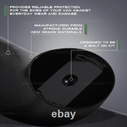Gloss Black Stainless Side Bars Guard Rails For Vw Transporter T5 T5.1 Lwb 03-15