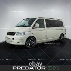 Gloss Black Stainless Side Bars Guard Rails For Vw Transporter T5 T5.1 Lwb 03-15