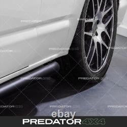 Gloss Black Stainless Side Bars Guard Rails For Vw Transporter T5 T5.1 Lwb 03-15
