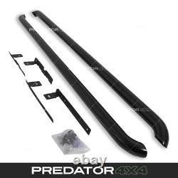 Gloss Black Stainless Side Bars Guard Rails For Vw Transporter T5 T5.1 Lwb 03-15