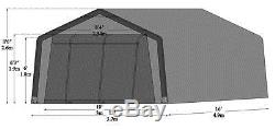 Grey Heavy Duty Instant Garage Car Port Outdoor Tent Storage