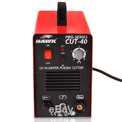 HAWK 40A 12mm CUT STEEL HF START 230v INVERTER AIR PLASMA CUTTER CUTTING MACHINE