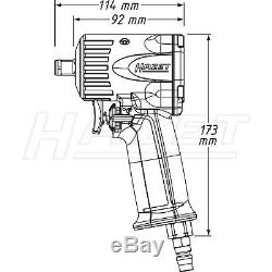 Hazet 9012M Druckluft Schlagschrauber 1/2 Einhand-Umschaltung max. 1100 Nm