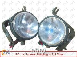 Headlight Light with Bracket Pair Left & Right fits willys FOR jeep MB ford GPW