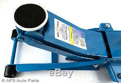 Heavy Duty 3 Ton Ultra Low 75mm Profile Rapid Pump Trolley Floor Jack Car Garage
