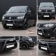 Heavy Duty Front Black Bull Bar Vw Transporter T5 & T6 2016+
