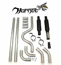 Hornet Universal Exhaust Kit 2 Bore and 2.5 Stainless Steel Tailpipe