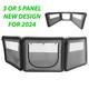 Inflatable Air Windbreak 1/3/5 Panel + Pump, Bag, Pegs, Guylines Caravan