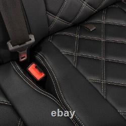 Iveco Daily Seat Covers Front Leatherette Tailored (2014-2022) Black 1026