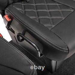 Iveco Daily Seat Covers Front Leatherette Tailored (2014-2022) Black 1026