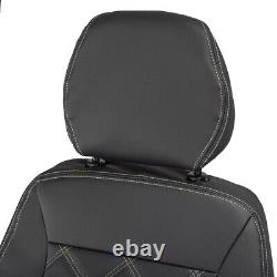 Iveco Daily Seat Covers Front Leatherette Tailored (2014-2022) Black 1026