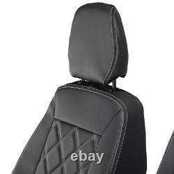 Iveco Daily Seat Covers Front Leatherette Tailored (2014-2022) Black 1026