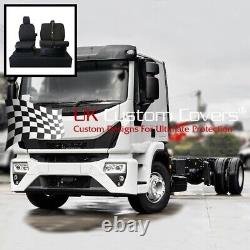 Iveco Eurocargo (inc. Tipper) Front Seat Covers Tailored (2008 On) Black 645