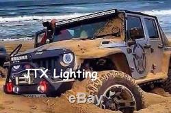 JTX LED WHITE Halo Headlights AMBER for Toyota Landcruiser HZJ75 75 78 79 series