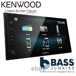Kenwood DMX125DAB 6.8 Double Din Bluetooth DAB+ Touchscreen Car Stereo Screen