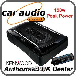 Kenwood KSC-SW11 Compact Under Seat 150W Active Amplified Powered Subwoofer Sub