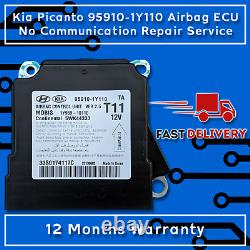 Kia Picanto 95910-1Y110 Airbag ECU No Communication Postal Repair Service