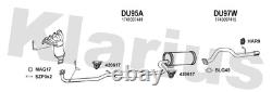 Klarius DU95A Box With Centre Pipe Fits Daihatsu Sirion 1.3i