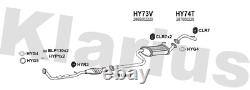 Klarius HY73V Box With Centre Pipe Fits Hyundai Amica 1.0i