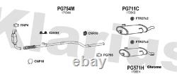 Klarius PG754M Centre Pipe Fits Peugeot 206 1.6HDi