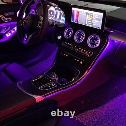 LED Air Vent Ambient Light Kit for Mercedes Benz C-Class W205 GLC X253 256 Color