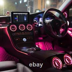 LED Air Vent Ambient Light Kit for Mercedes Benz C-Class W205 GLC X253 256 Color LED Air Vent Ambient Light Kit for Mercedes Benz C-Class W205 GLC X253 256 Color