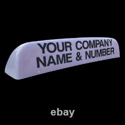 LETTERCRAFT 30 Streamline White Magnetic LED Lights Taxi Top Box Roof Sign