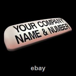 LETTERCRAFT 30 Streamline White Magnetic LED Lights Taxi Top Box Roof Sign