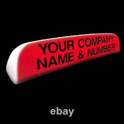 LETTERCRAFT 30 Streamline White Magnetic LED Lights Taxi Top Box Roof Sign