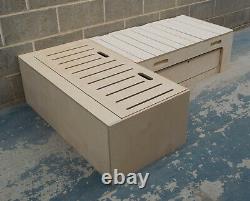 L-shape Seat Campervan Bed Pull Out Bench 6'x4' Birch Ply BED029/030 Camper Van