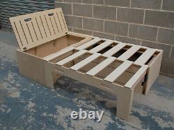 L-shape Seat Campervan Bed Pull Out Bench 6'x4' Birch Ply BED029/030 Camper Van