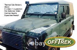 Land Rover DEFENDER Inner Thermal Screens 3 pcs Cab Only Expedition VC01LR0301