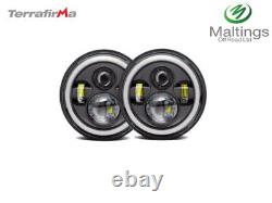 Land Rover Defender Led Headlight Set Defender Led Lights X2 Tfledhl